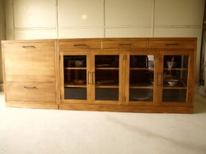 カップボードキッチンボード食器棚サイドボードロータイプ