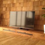 テレビボード横250ｃｍ無垢真鍮取っ手