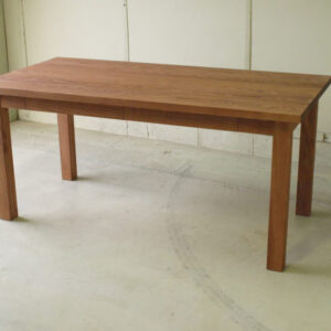 ダイニングテーブル002 150×73×80 引出4脚取外可4～6人無垢モミの木