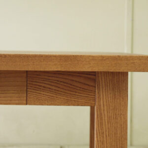 ダイニングテーブル002 150×73×80 引出4脚取外可4～6人無垢モミの木