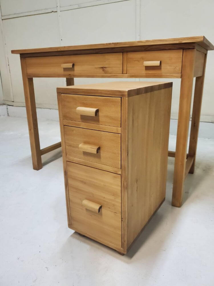 机ワークデスクPCデスク勉強机無垢材昭和レトロ