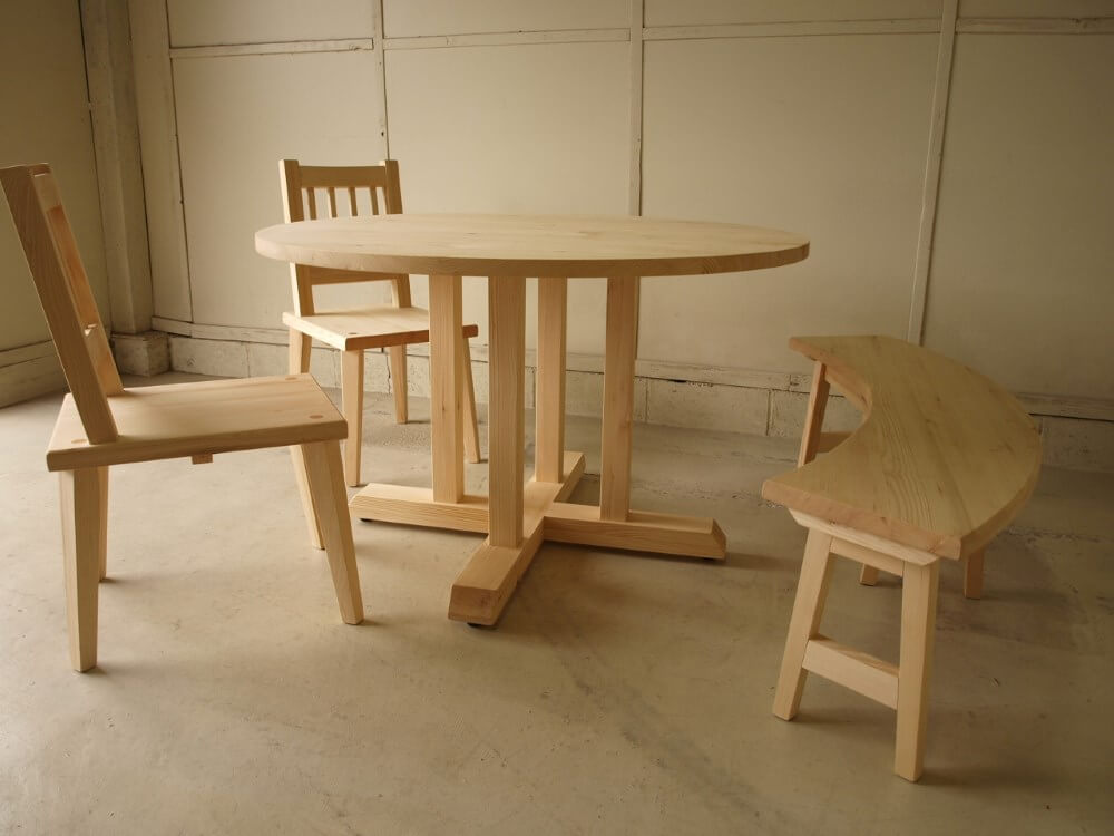 作業台＆テーブル脚＆いす2脚 ￥8000(￥5000) - 埼玉県の家具