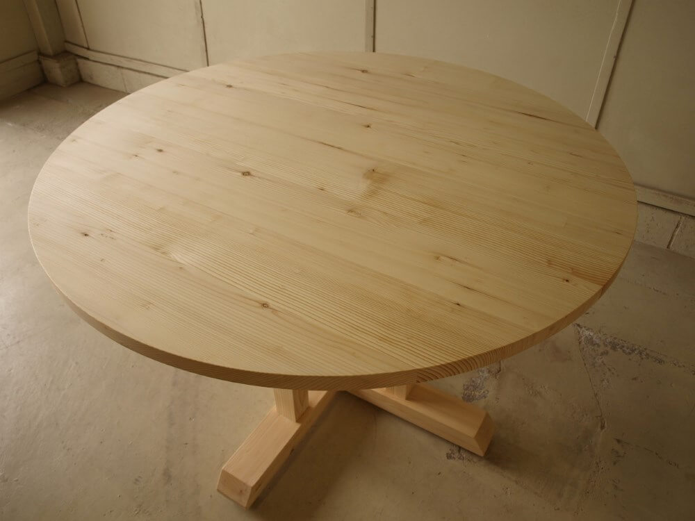 円形テーブル丸テーブル真ん中脚直径115ｃｍ