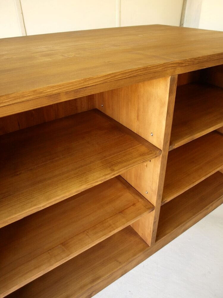 アイランドキッチンカウンターボード奥行80ｃｍガラス引き戸